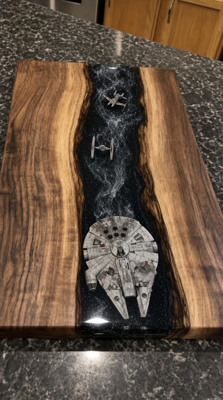 Star Wars Resin Cutting Board